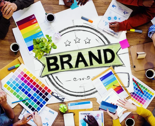 Brand Trademark Marketing Concept — Stock Photo, Image