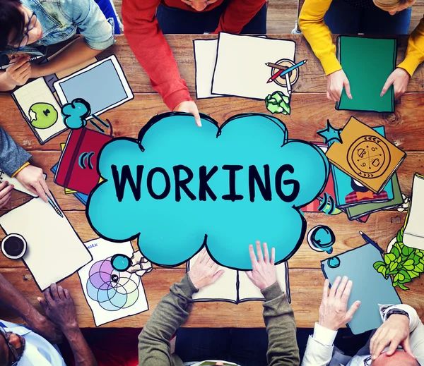 Werk Teamwork bedrijfsconcept verbinding — Stockfoto