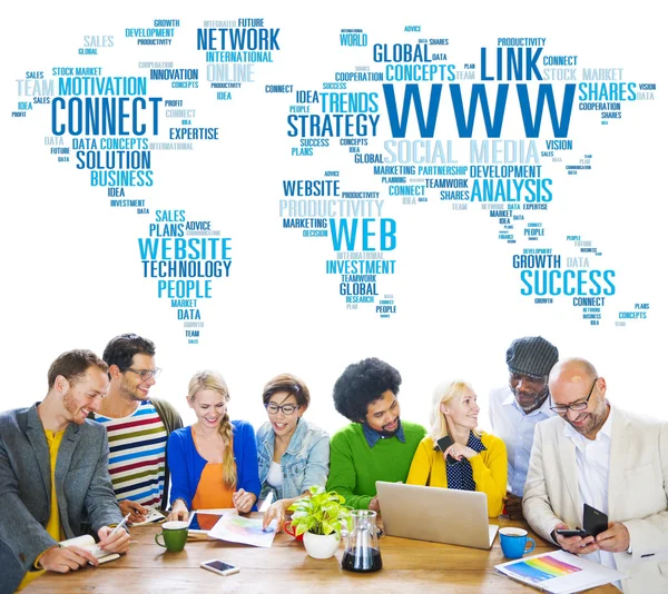 Diversity People and Social Media Concept — Stock Photo, Image