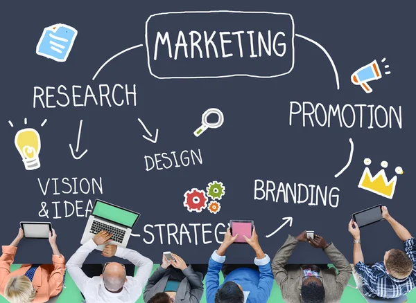 Promoción de la gestión de marketing — Foto de Stock