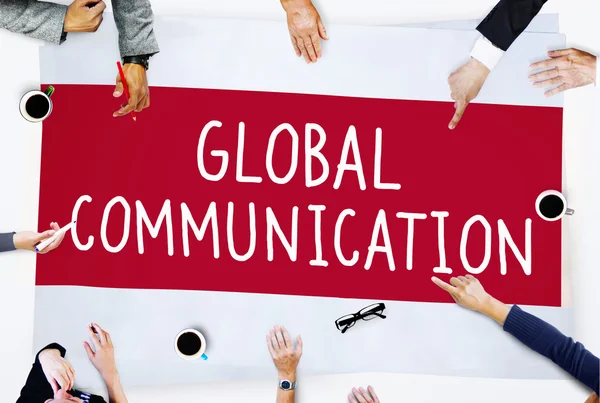 Globální komunikace globalizace — Stock fotografie