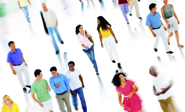 Group of people walking — Stock Photo, Image