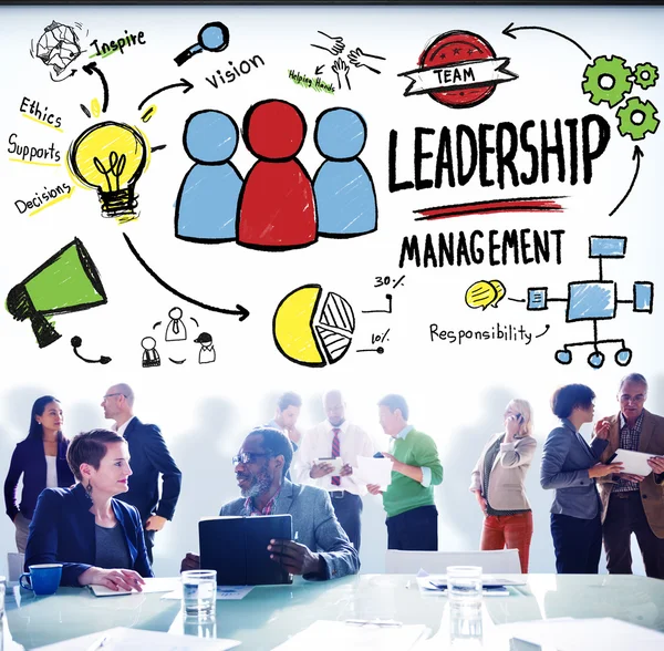 Leiderschap Leader Management-Concept — Stockfoto