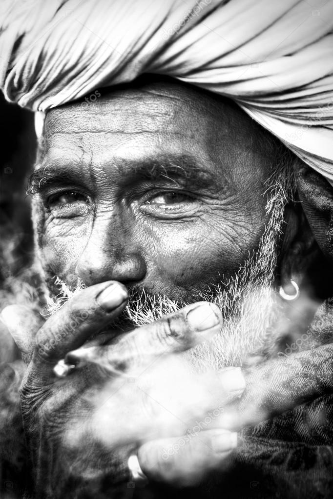  Indian Man Smoking 
