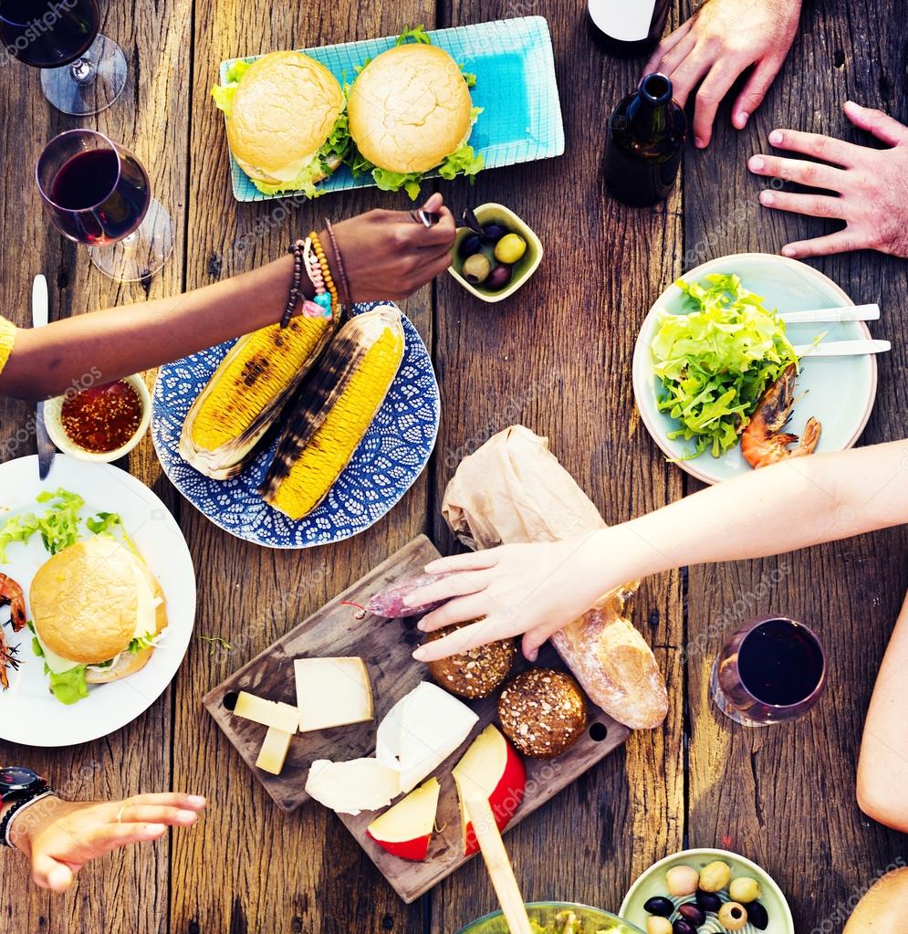 Lunch Celebration Party Concept — Stock Photo © Rawpixel #86261144