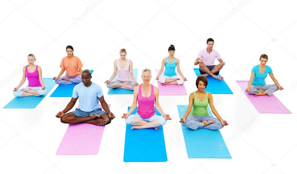 People Yoga Concept
