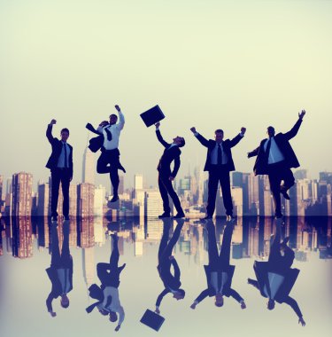 iş adamları ve takım çalışması kavramı 