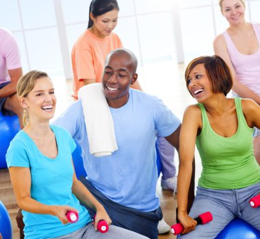 İnsanlar Fitness kavramı