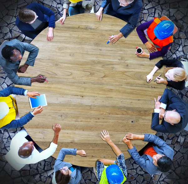 Negócios Pessoas Reunião Discussão — Fotografia de Stock