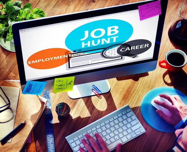 Job Hunt, foglalkoztatási szakmai koncepció — Stock Fotó