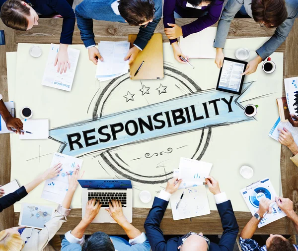 Confianza en la fiabilidad de la responsabilidad Concepto —  Fotos de Stock