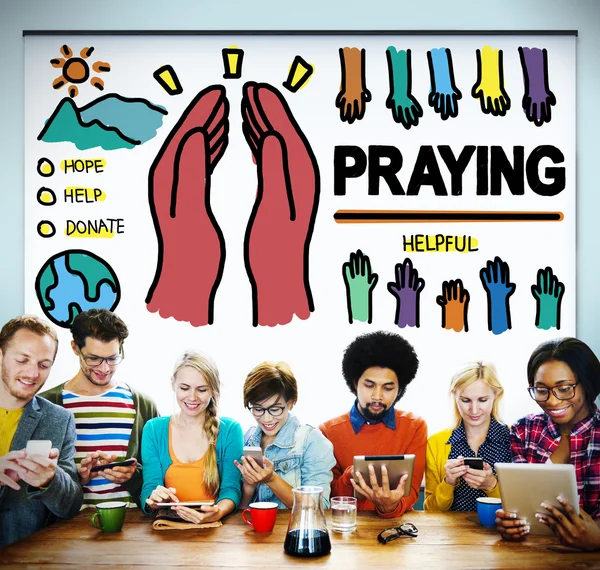 Persone e religione Pregare — Foto Stock