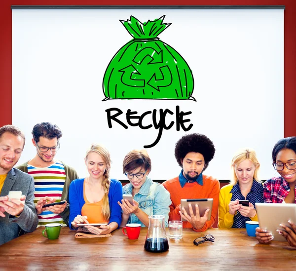 Recycler, concept d'entreprise verte — Photo