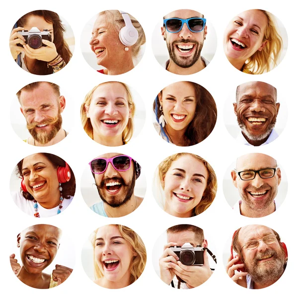 Diverse young happy people — Stock Photo, Image