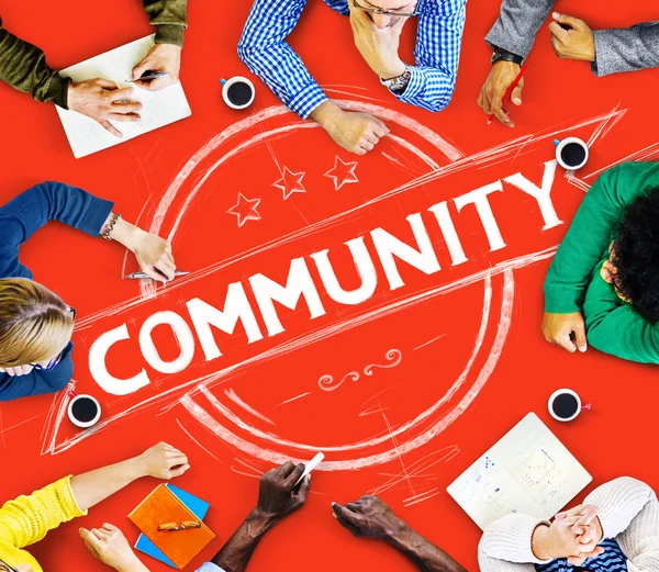 Community, Concetto di connessione alla diversità — Foto Stock