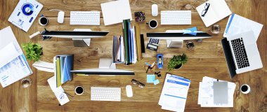 Dağınık Office çağdaş iş yeri kavramı