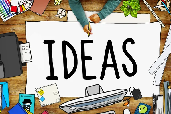 Ideas Concepto de Estrategia Creativa — Foto de Stock