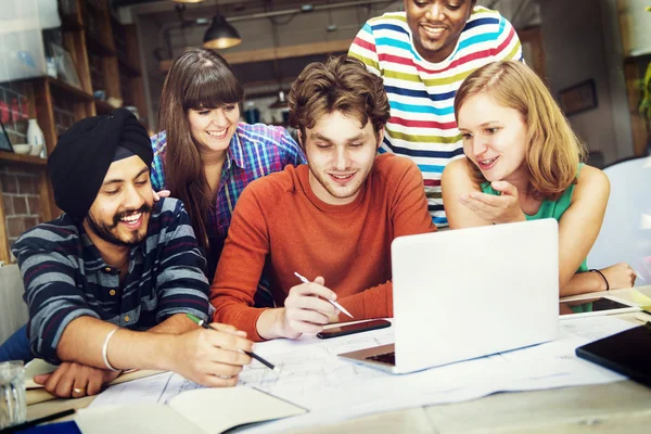 Diverse architects working together — Stock Photo, Image