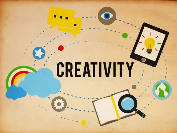 A kreativitás fogalmát illusztráció — Stock Fotó