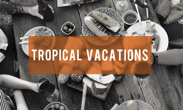 Koncept tropickou dovolenou Holiday přátelství — Stock fotografie