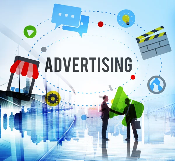 Concepto de Marketing Comercial Publicitario — Foto de Stock