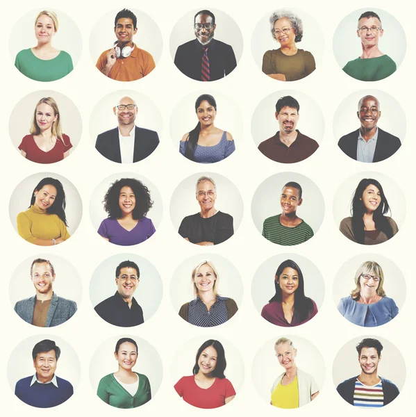 Mensen Multi-etnische variatie Concept — Stockfoto