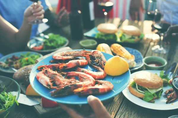 Comida, Fiesta de Celebración Sabores Concepto — Foto de Stock