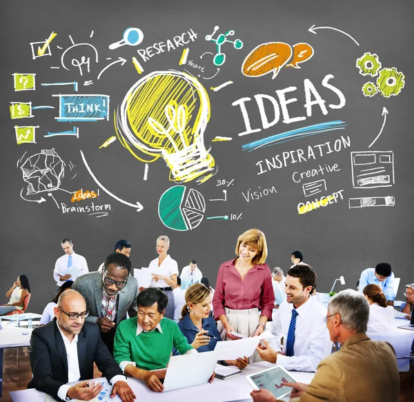 Gente de negocios con ideas — Foto de Stock