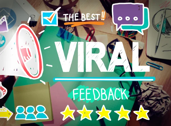 Virales Marketing, Feedback-Konzept — Stockfoto