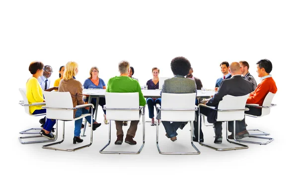 Diversos povos multiétnicos em reunião — Fotografia de Stock