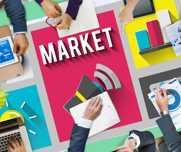 Mercato Consumismo Marketing — Foto Stock