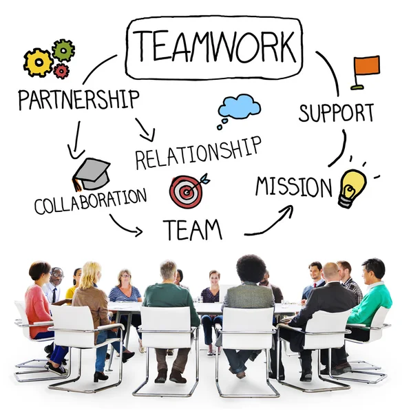 Teamwork Kollaborationskonzept — Stockfoto