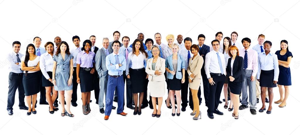 Group of diverse business people