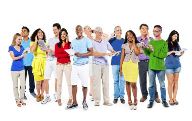 Group of diversity people  clipart