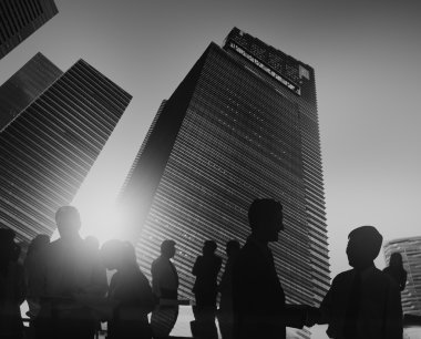 Kurumsal tartışma sahip iş adamları