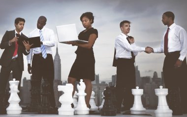 Satranç ile iş adamları takım