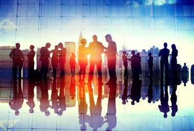 Kurumsal tartışma sahip iş adamları