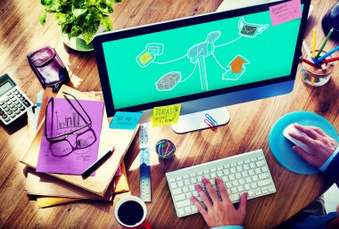 Posta iletisi yazı mektup çizim