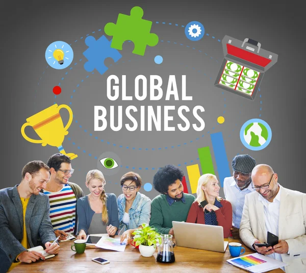 Business People and Global Business Concept — Stock Photo, Image