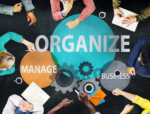 组织管理业务规划概念 — 图库照片