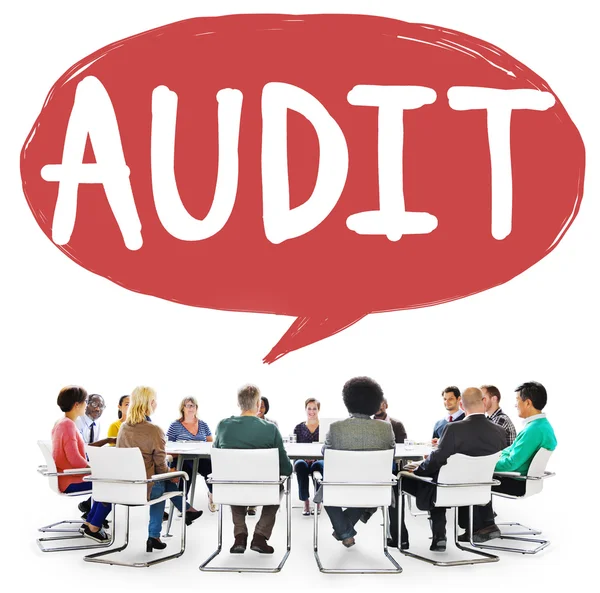 Concepção de contabilidade de auditoria — Fotografia de Stock