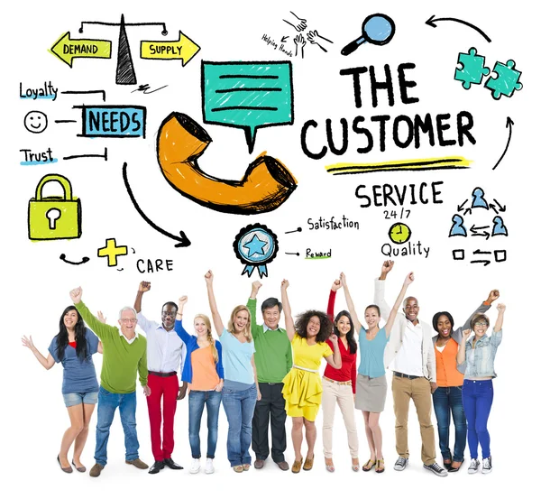 Het Customer Service Concept — Stockfoto