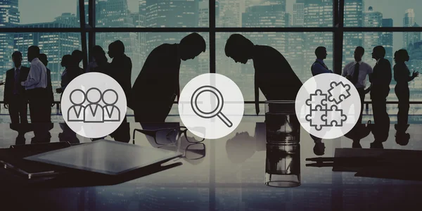 Silhouettes of Business People