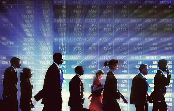 Business People Stock Market — Stock Photo, Image