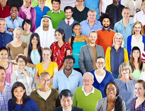 Grande grupo de pessoas Diversidade — Fotografia de Stock