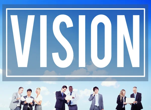 Vision strategi Palnning målet riktning koncept — Stockfoto
