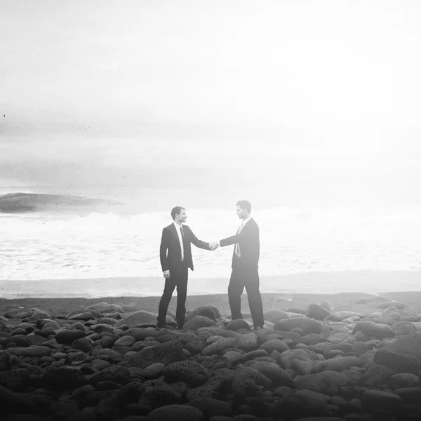 Businessmen Shaking Hands Concept — Stock Photo, Image