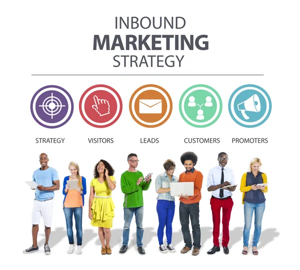 Conceito de Inbound Marketing — Fotografia de Stock