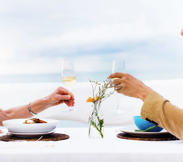 Romântico Data Toast Celebration — Fotografia de Stock