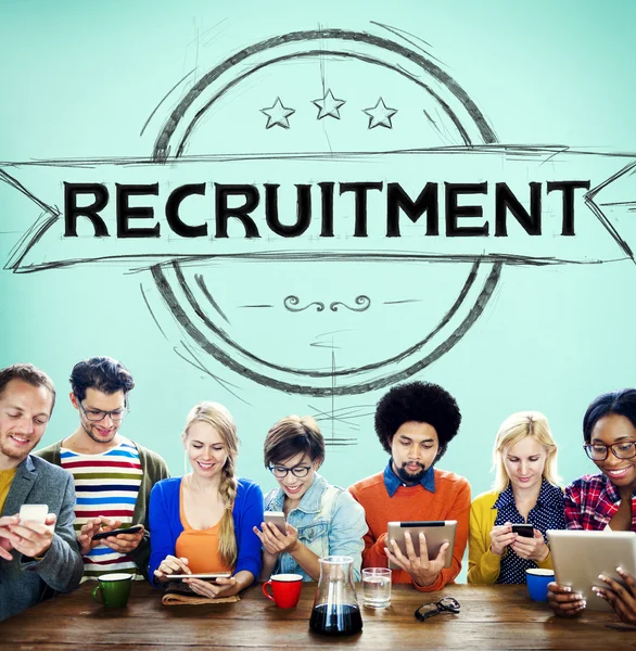 Recruitment Hiring, Job Occupation Concept — Stock Photo, Image